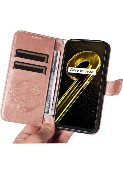 Kredi Kartı Yuvası ile Realme 10 5g Için Flip Case Ayrılabilir El Kayışı (Yurt Dışından)