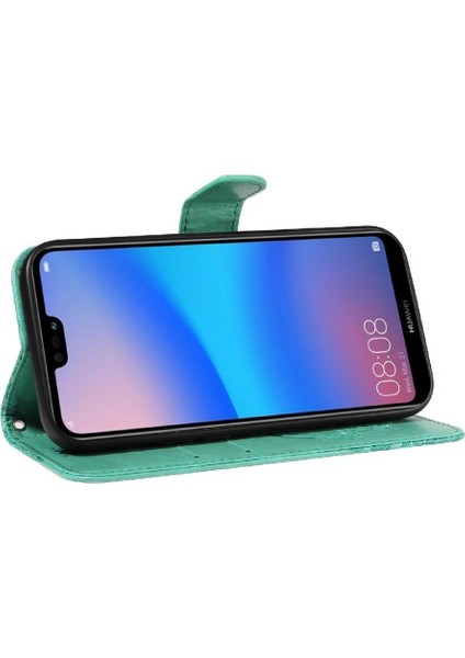 Kredi Kartı Yuvası ile Huawei P20 Lite Için Flip Case Yüksek Kalite Deri (Yurt Dışından) fırsatları
