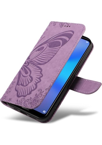 Kredi Kartı Yuvası ile Huawei P20 Lite Için Flip Case Yüksek Kalite Deri (Yurt Dışından)