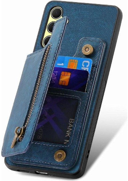 Samsung Galaxy A35 5g Için Kılıf Vintage Fermuar Cüzdan Standı Fonksiyonu Geri (Yurt Dışından) fırsatları