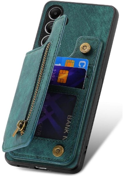 Samsung Galaxy A05S Için Kılıf Katlanabilir Arka Kapak Vintage Fermuar Cüzdan (Yurt Dışından) indirimleri