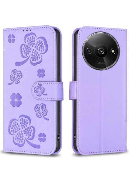 Xiaomi Redmi A3 Kart Yuvaları Tutucu Kickstand Pu Deri Için Flip Case (Yurt Dışından)