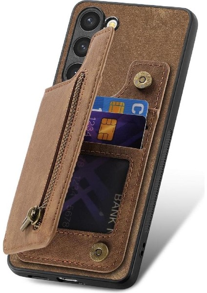 Samsung Galaxy S23 Artı Standı Fonksiyonu Katlanabilir Arka Kapak Fermuar (Yurt Dışından) fırsatları