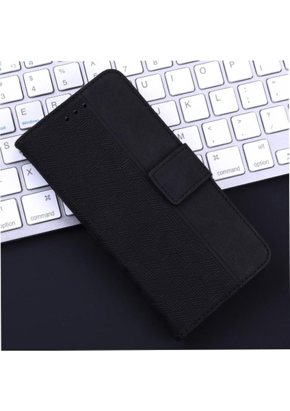 Onur Magic6 Pro Flip Folio Kickstand Özelliği Için Flip Case Geometrik Pu (Yurt Dışından)
