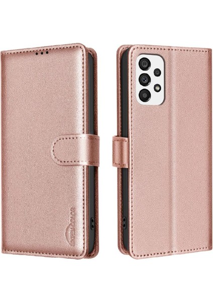 Bdt Shop Samsung Galaxy M23 5g Rfıd Engelleme Kart Tutucu Kickstand Pu Için Flip Case (Yurt Dışından)