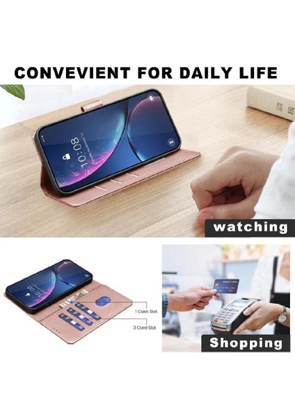 Bdt Shop Samsung Galaxy M23 5g Rfıd Engelleme Kart Tutucu Kickstand Pu Için Flip Case (Yurt Dışından)