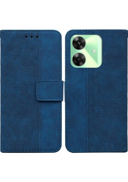 Realme C61 Flip Folio Cüzdan Kapak Premium Pu Deri Için Flip Case (Yurt Dışından)