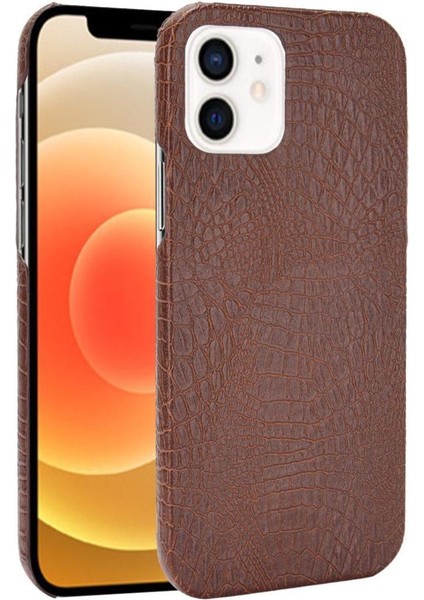 IPhone 12 Mini Uyumluluk Klasik Timsah Için Şık Klasik Kılıf (Yurt Dışından)