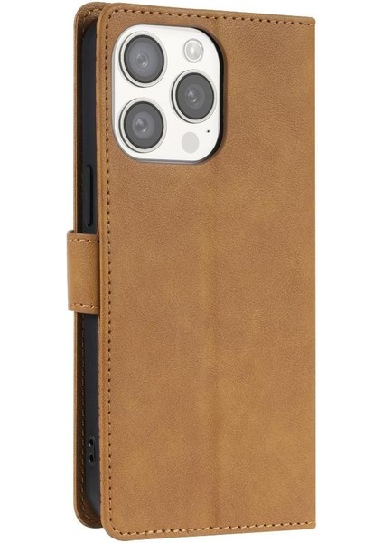 IPhone 15 Için Flip Case Pro Max Manyetik Kapatma Çift Katmanlı Koruma (Yurt Dışından)