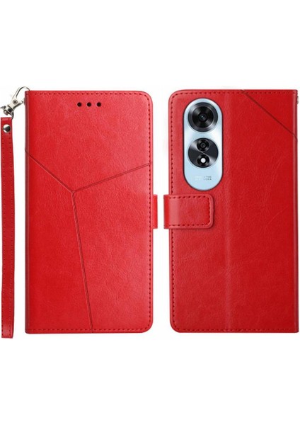 Oppo A60 4g Için Kılıf Kapak Kapak Kitap Katlanır Deri Cüzdan Darbeye Tpu (Yurt Dışından)