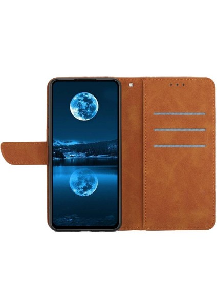Oppo A60 4g Deri Cüzdan Dikiş Için Flip Case Kabartmalı Yumuşak Pu Yüksek (Yurt Dışından)