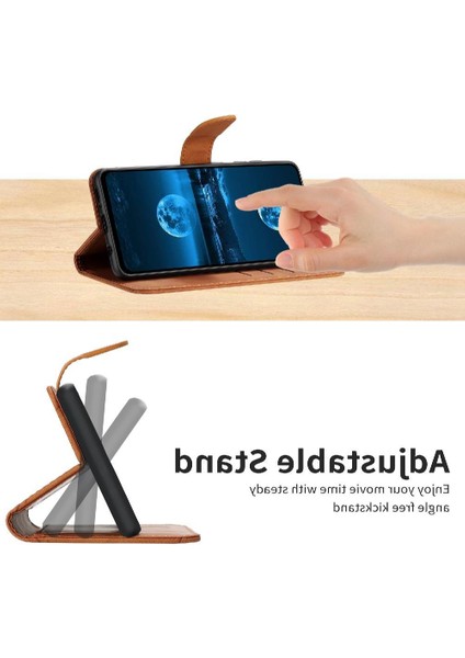 Oppo A60 4g Deri Cüzdan Dikiş Için Flip Case Kabartmalı Yumuşak Pu Yüksek (Yurt Dışından)