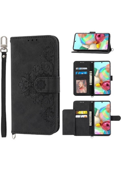 Samsung Galaxy A51 4g Bileklik Kabartmalı Çoklu Kredi Için Flip Case (Yurt Dışından)