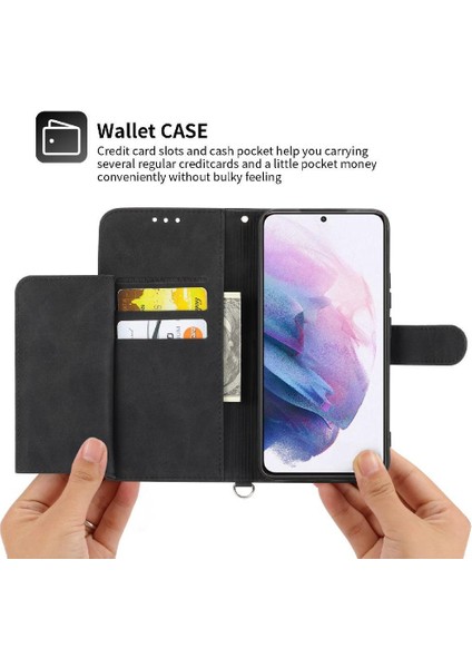 Samsung Galaxy S21 Artı Bileklik Çoklu Kredi Kartı Yuvaları Için Flip Case (Yurt Dışından) modelleri