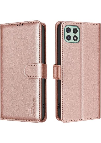 Samsung Galaxy A22 5g Manyetik Rfıd Engelleme Cüzdan Pu Kart Için Flip Case (Yurt Dışından) indirimleri