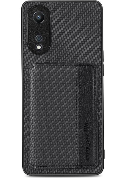 Oppo A78 Için Kılıf Standı Fonksiyonu Manyetik Kart Tutucu Komple Kamera (Yurt Dışından) modelleri