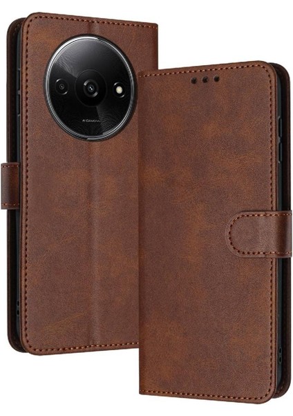 Toka Pu Deri Saf Kart Yuvası ile Xiaomi Redmi A3 Için Flip Case (Yurt Dışından)