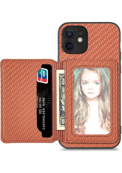 IPhone 11 Için Kılıf Komple Kamera Güvenlik Manyetik Kart Tutucu Rfıd Standı (Yurt Dışından)