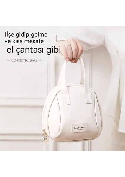 Büyük Kapasiteli Seyahat Su Geçirmez Taşınabilir Makyaj Çantası, Dıştan Dışa Kozmetik Saklama Çantası (Yurt Dışından) fırsatları