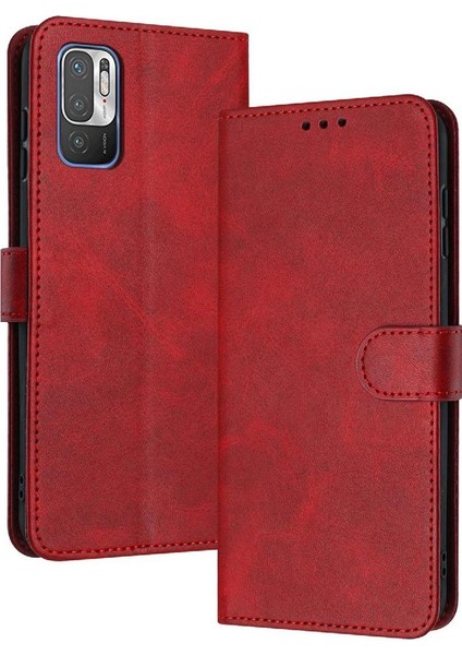 Xiaomi Redmi Not 10 Için Flip Case ile 5g Pu Deri Kart Yuvası ile Saf (Yurt Dışından)