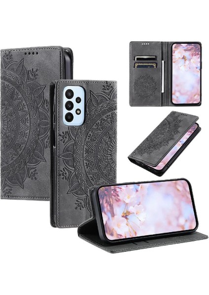 Samsung Galaxy A72 Yan Toka Darbeye Kapak Çevirin Kart Pu (Yurt Dışından)