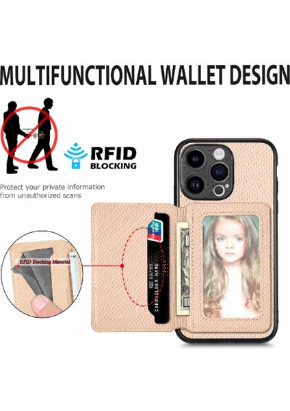 IPhone 15 Için Kılıf Pro Manyetik Kart Tutucu Rfıd Engelleme Komple Kamera (Yurt Dışından) fiyatları