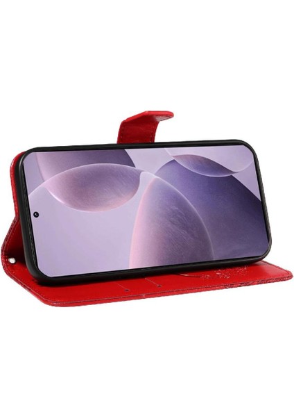 Bdt Shop Kredi Kartı Yuvası ile Xiaomi Poco F6 Pro Için Flip Case Yüksek Kalite El (Yurt Dışından)