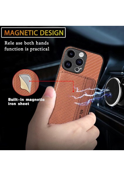 IPhone 15 Için Kılıf Pro Manyetik Kart Tutucu Rfıd Engelleme Komple Kamera (Yurt Dışından) fırsatları
