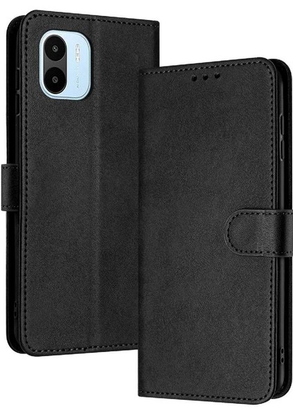 Xiaomi Redmi A1 Için Flip Case/a2 ile Saf Renk Kickstand Pu Deri (Yurt Dışından)