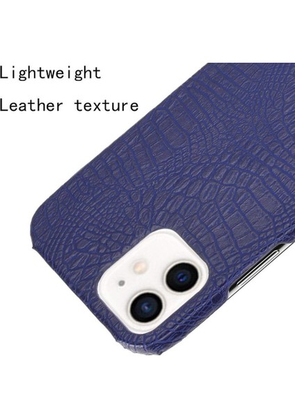 IPhone 12 Mini Uyumluluk Klasik Timsah Için Şık Klasik Kılıf (Yurt Dışından)