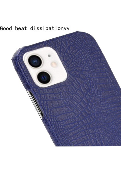 IPhone 12 Mini Uyumluluk Klasik Timsah Için Şık Klasik Kılıf (Yurt Dışından)