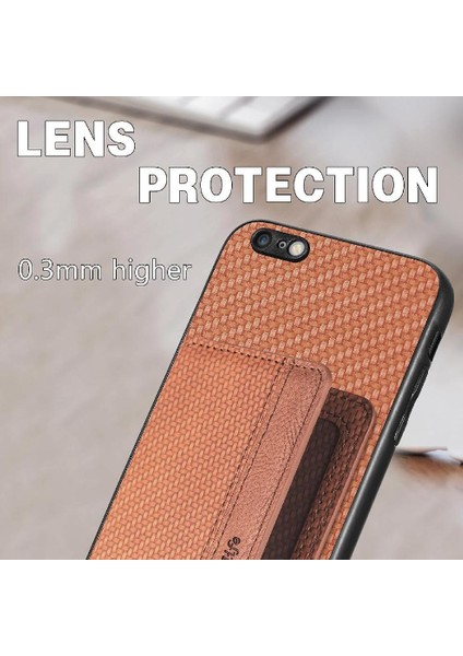 IPhone 6 Için Kılıf Rfıd Engelleme Komple Kamera Güvenlik Manyetik Kart Standı (Yurt Dışından) fiyatları