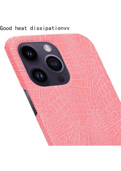 Şık Klasik Kılıf IPhone 14 Pro Max Klasik Timsah Moda Kapak (Yurt Dışından)
