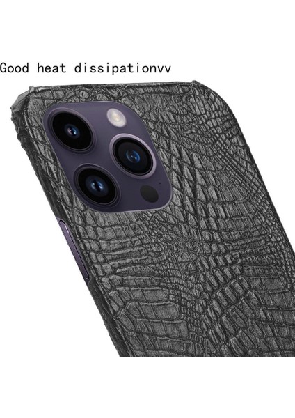 Şık Klasik Kılıf IPhone 14 Pro Max Klasik Timsah Moda Kapak (Yurt Dışından)
