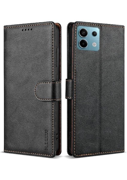 Xiaomi Redmi Not 13 Için Flip Case 4g Manyetik Kapatma Kart Yuvaları Yan (Yurt Dışından)