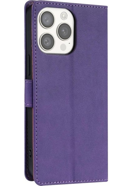 IPhone 13 Için Flip Case Pro Max Anti Kayma Yan Cep Manyetik Kapatma (Yurt Dışından)