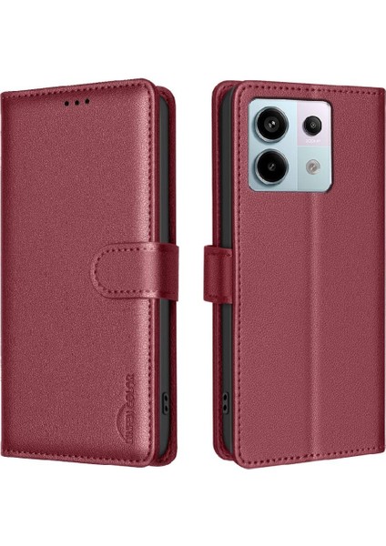 Xiaomi Poco X6 Cüzdan Rfıd Engelleme Manyetik Pu Deri Kart Için Flip Case (Yurt Dışından)