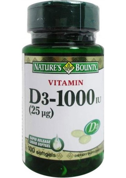 Vitamin D3 1000 Iu 100 Softjel