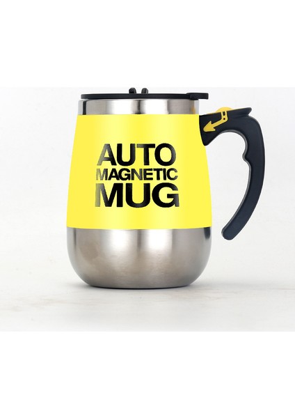 Tam Otomatik Kahve Karıştırma Fincanı Şarj Edilebilir Paslanmaz Çelik Mıknatıslı Kahve Fincanı Ev Taşınabilir Çok Fonksiyonlu Süt Tozu Bardağı (Yurt Dışından)