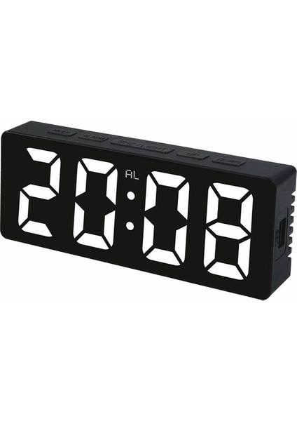 Dijital Çalar Saat Erteleme LED Saat Beyaz (Yurt Dışından)