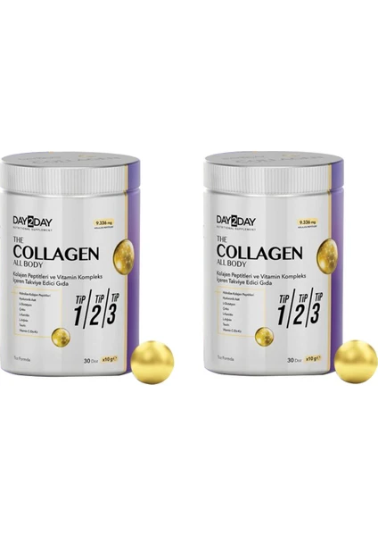 DAY2DAY Collagen All Body Tip 1-2-3 300 gr 2 Kutu