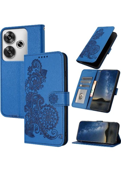 Xiaomi Poco F6 Flip Folio Kitap Pu Deri Manyetik Kapatma Için Flip Case (Yurt Dışından)