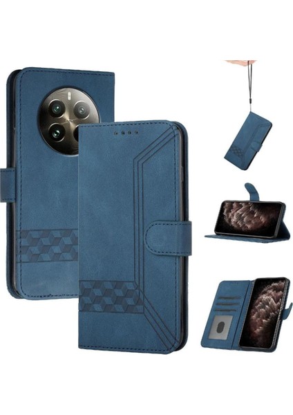 Kullanışlı Stand Özelliği Kart Kapağı ile Realme 12 Plus Cüzdan ile Uyumlu (Yurt Dışından)