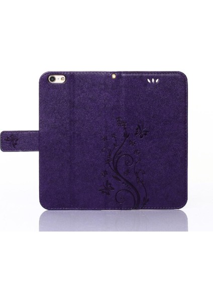 IPhone 6 Için Filp Durumda Artı Pu Deri Kart Tutucu Kickstand Manyetik (Yurt Dışından)