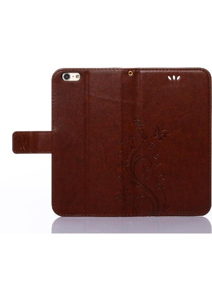 IPhone 6 Için Filp Durumda Artı Pu Deri Kart Tutucu Kickstand Manyetik (Yurt Dışından)