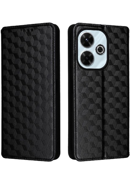 Xiaomi Poco M6 4g Kart Yuvaları Tutucu Manyetik Kapatma Pu Deri Kılıf (Yurt Dışından)