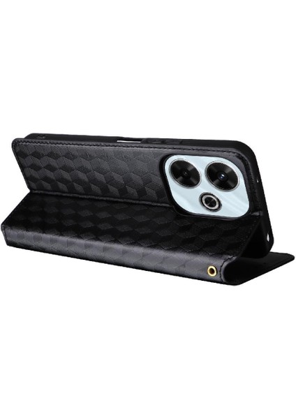 Xiaomi Poco M6 4g Kart Yuvaları Tutucu Manyetik Kapatma Pu Deri Kılıf (Yurt Dışından)