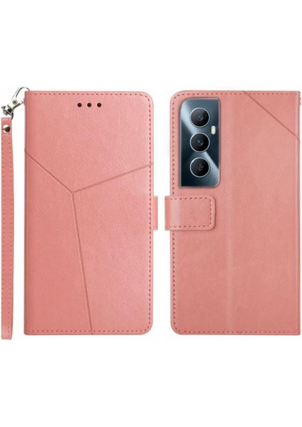 Realme C65 4g Flip Kapak Kitap Katlanır Kickstand Için Flip Case-Dayanıklı Tpu (Yurt Dışından)
