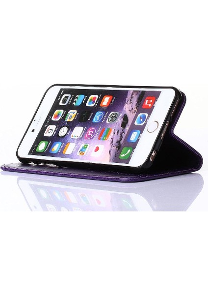 IPhone 6 Için Filp Durumda Artı Pu Deri Kart Tutucu Kickstand Manyetik (Yurt Dışından)