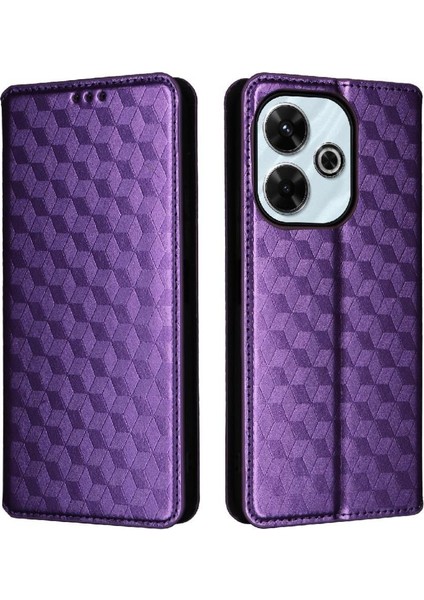 Xiaomi Poco M6 4g Kart Yuvaları Tutucu Manyetik Kapatma Pu Deri Kılıf (Yurt Dışından)
